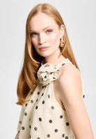 Abendkleid aus Chiffon mit Polka Dots