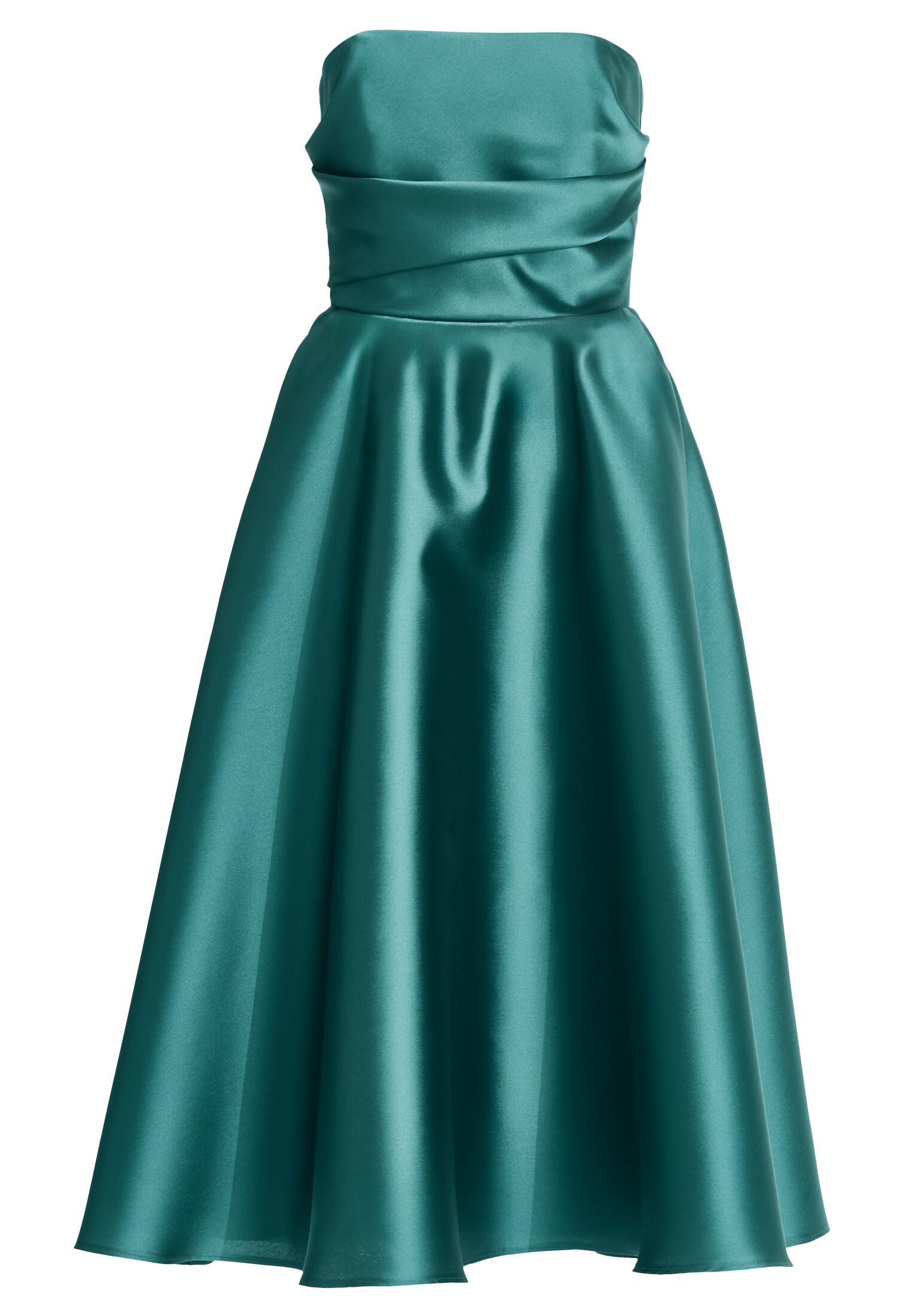 Cocktailkleid mit Korsage aus Twill