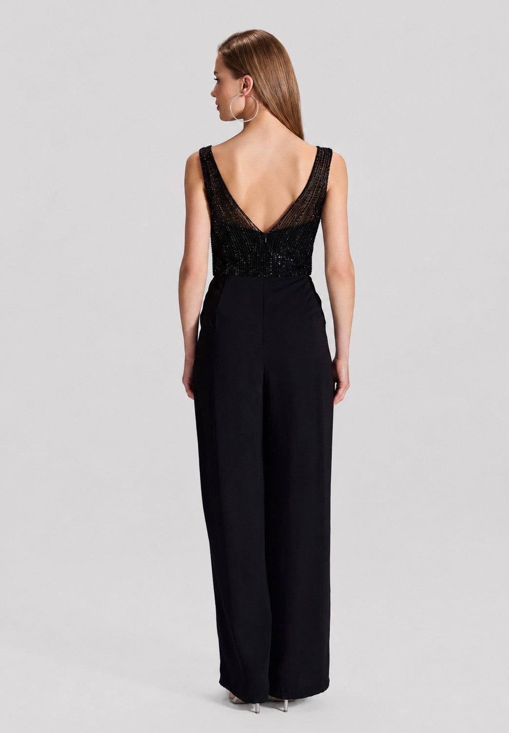 Jumpsuit mit Stickerei