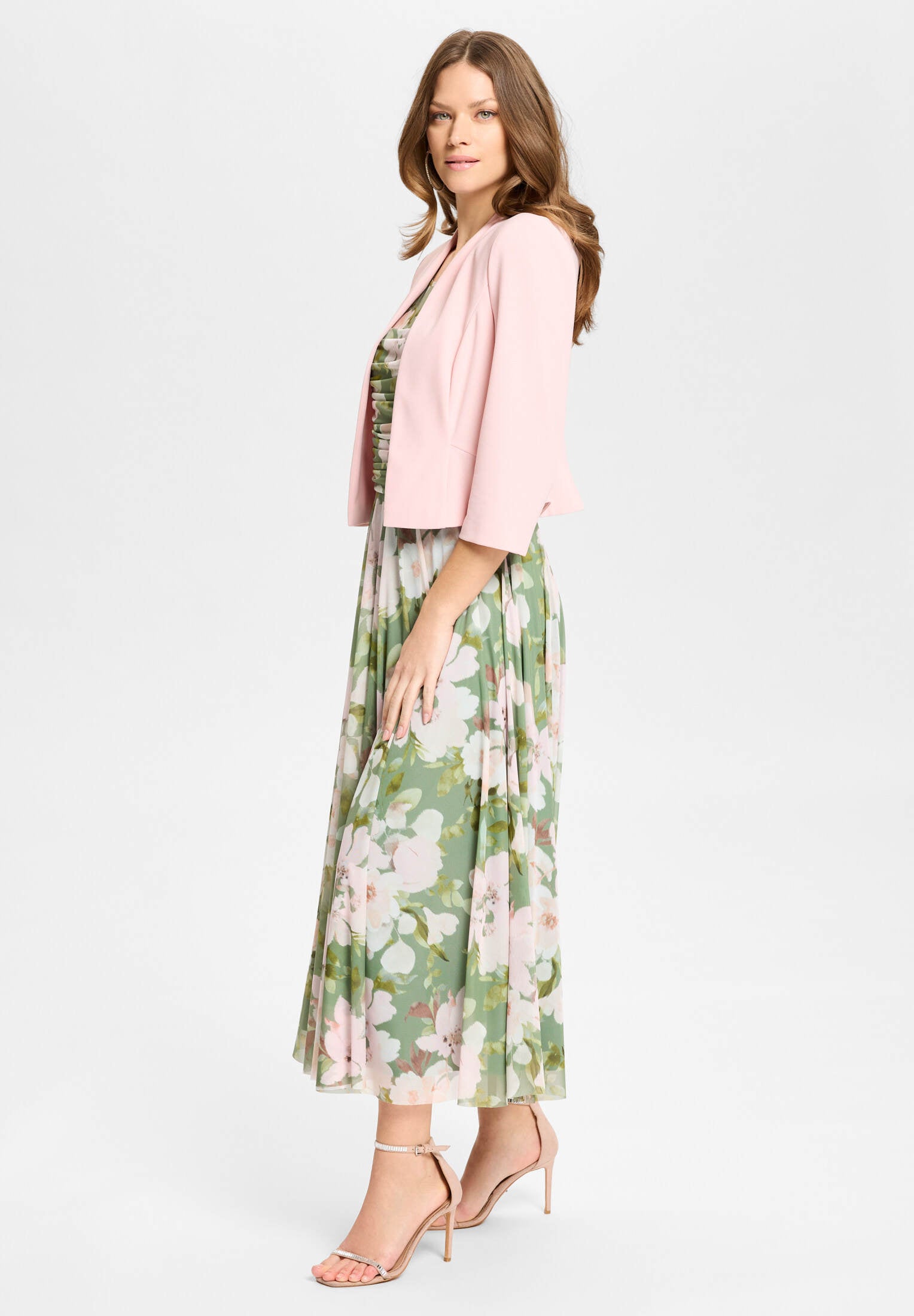 Taillierte Jacke aus Jersey Crêpe
