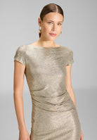 Etuikleid aus schimmerndem Jersey