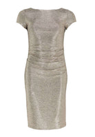 Etuikleid aus schimmerndem Jersey