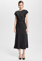 Midi Kleid mit Knoten Detail