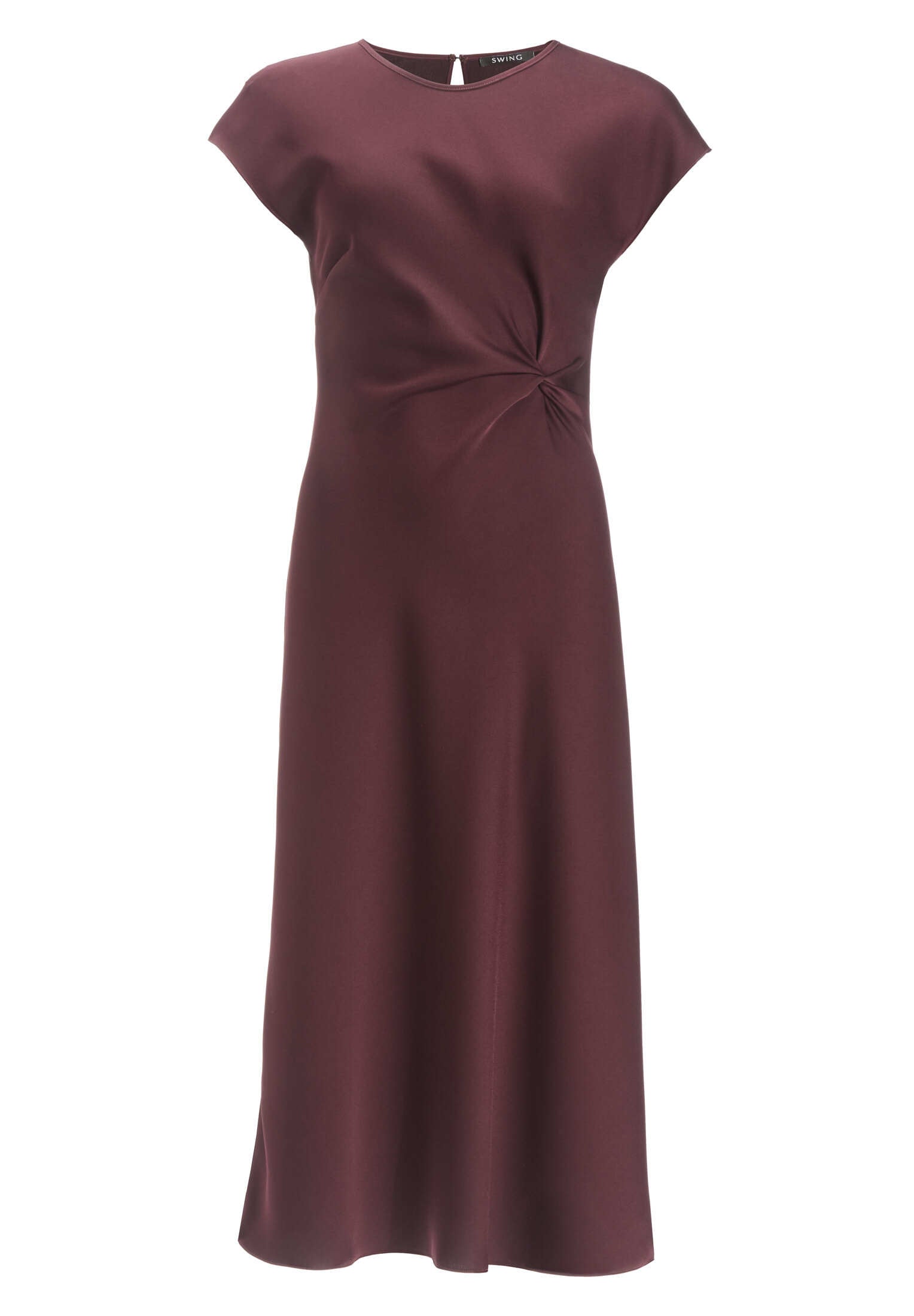 Midi Kleid mit Knoten Detail