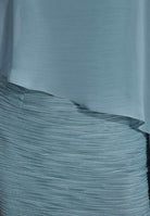 Etuikleid mit asymmetrischem Chiffon-Überwurf