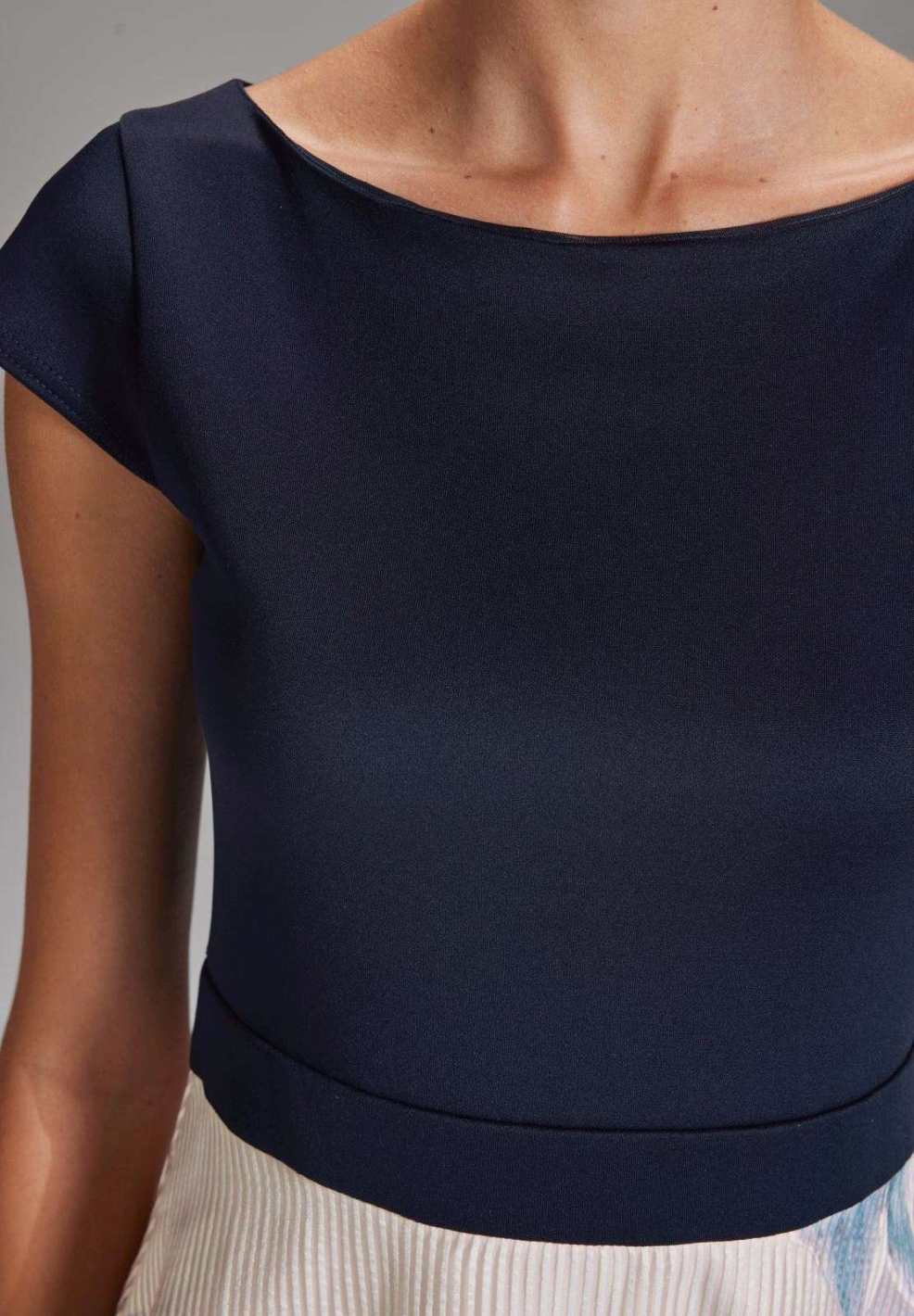 Midikleid mit Aquarell-Print