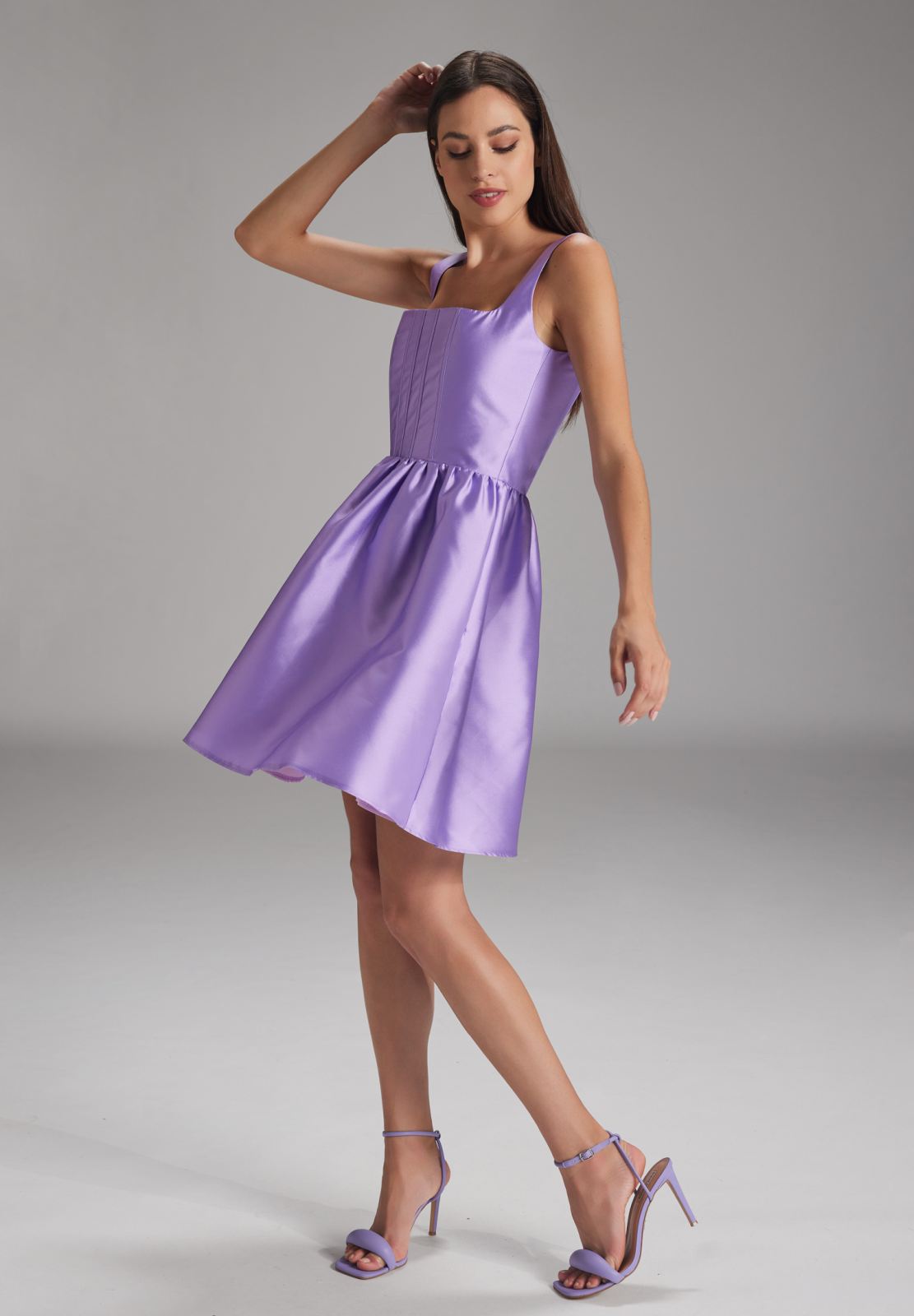 Cocktailkleid mit Stäbchencorsage