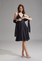 Zarte Chiffon-Stola im geraden Schnitt