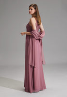 Zarte Chiffon-Stola im geraden Schnitt