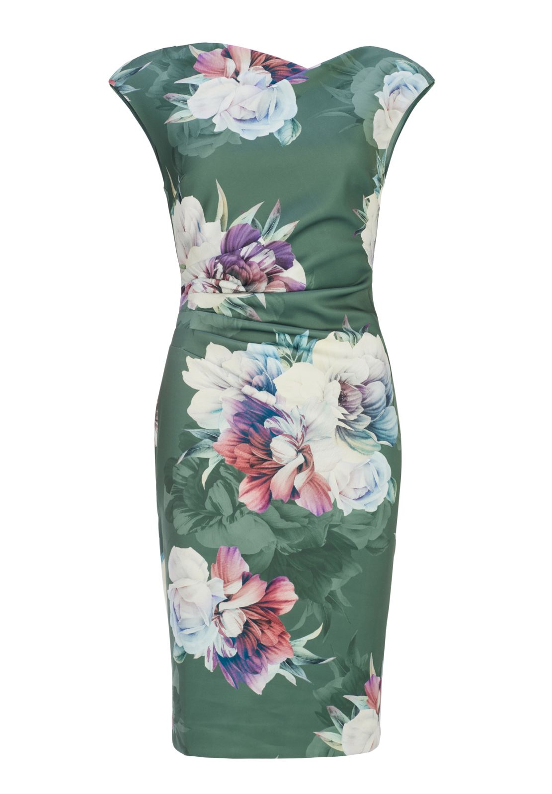 Etuikleid mit blumigem Print