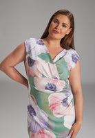 Scuba-Kleid mit Blumenprint