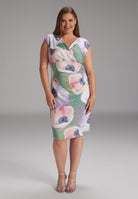 Scuba-Kleid mit Blumenprint