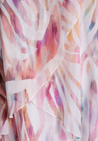 Tageskleid im Lagenlook aus Crinkle Chiffon mit Animal Print