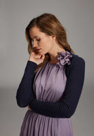 Kurzer Bolero mit Glitzergarn