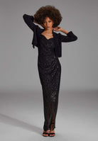 Jersey Bolero in Flausch Optik black