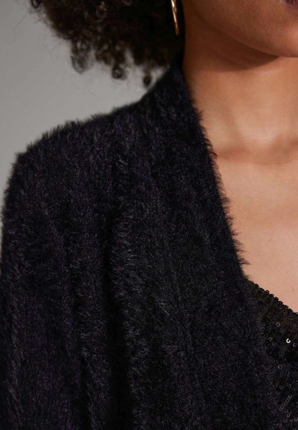 Jersey Bolero in Flausch Optik