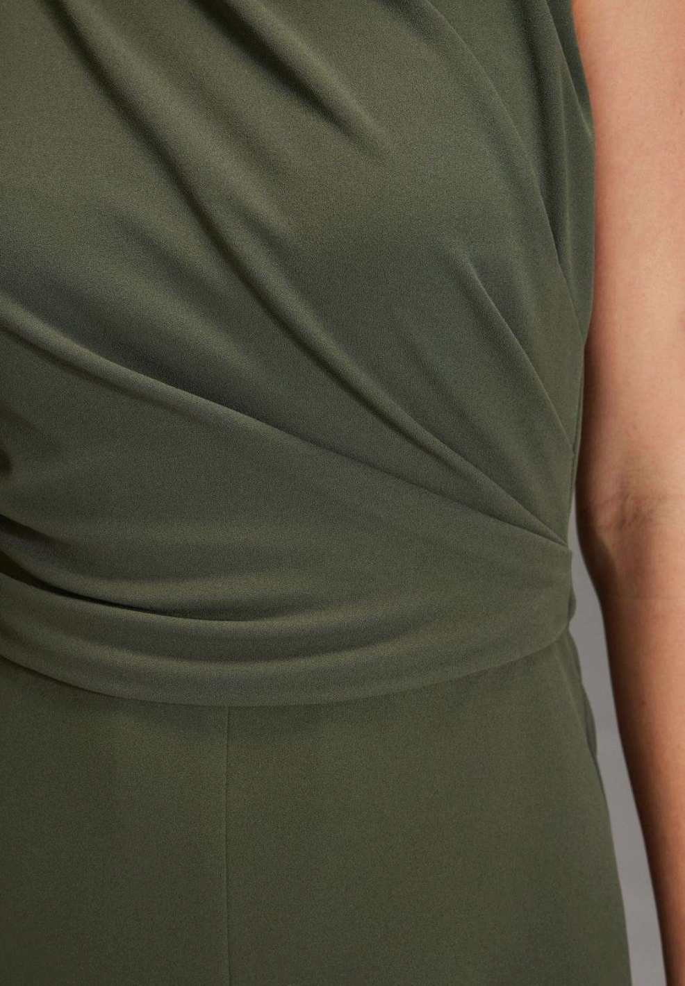 Jumpsuit aus Jersey Crêpe mit Drapierung