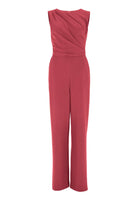 Jumpsuit aus Jersey Crêpe mit Drapierung