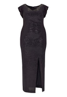 Abendkleid aus glitzerndem Jersey