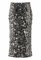 Bleistiftrock mit großen Pailletten