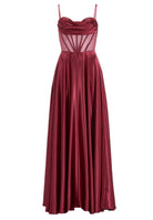 See-through-Corsagenkleid mit Ziersteinen