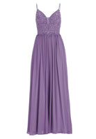 Chiffonkleid mit Bindeband am Rücken