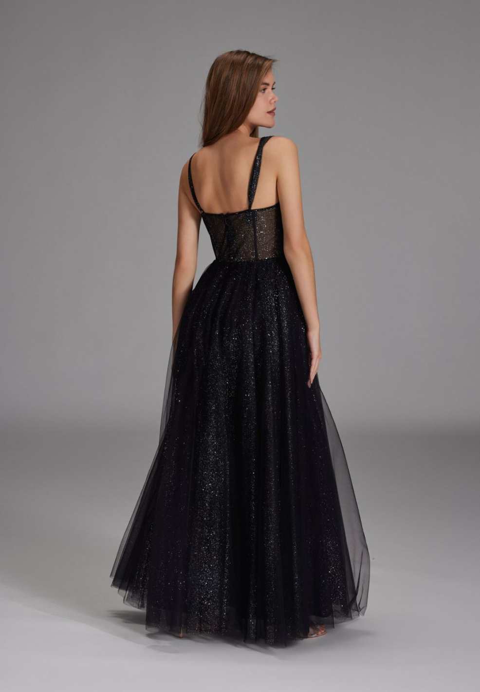 Tüllrobe mit Schimmereffekt