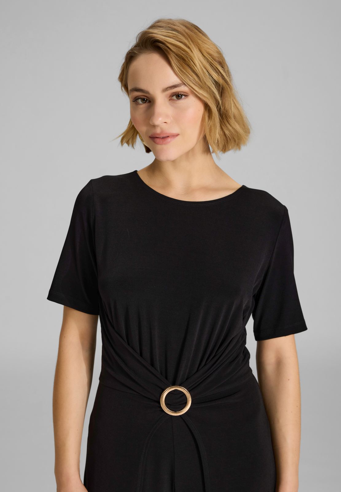 Jumpsuit aus Jersey mit Zierschnalle