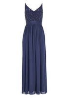 Abendkleid aus Spitze-Chiffon-Mix