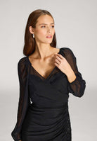 Wickelbolero mit langen Ärmeln