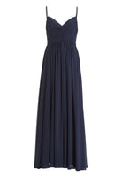 Abendkleid aus Chiffon mit feiner Raffung