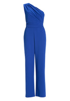 One-Shoulder Jumpsuit aus Crepe Jersey mit Drapierung