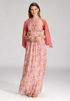 Leichte Chiffon-Stola terracotta