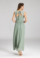 Abendkleid aus Chiffon mit Vokuhila Saum