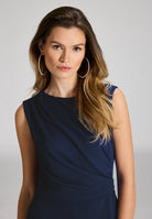 Jumpsuit aus Crepe Jersey mit Drapierung