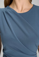 Jumpsuit aus Crepe Jersey mit Drapierung