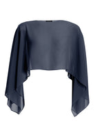 Schlupf-Stola aus Chiffon mit Ärmelschlitzen