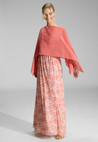 Schlupf-Stola aus Chiffon mit Ärmelschlitzen