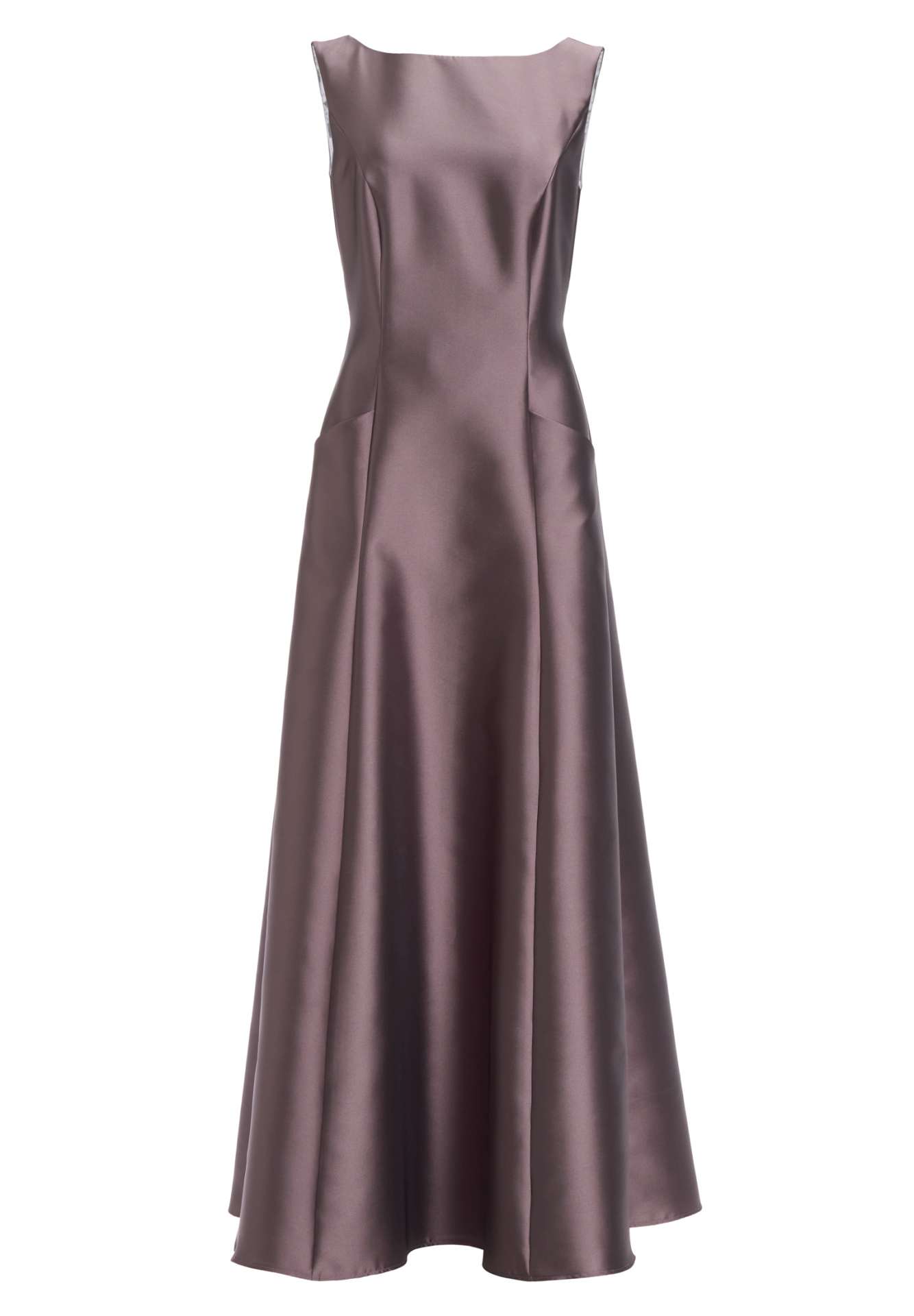 Abendkleid aus Twill mit Taschen