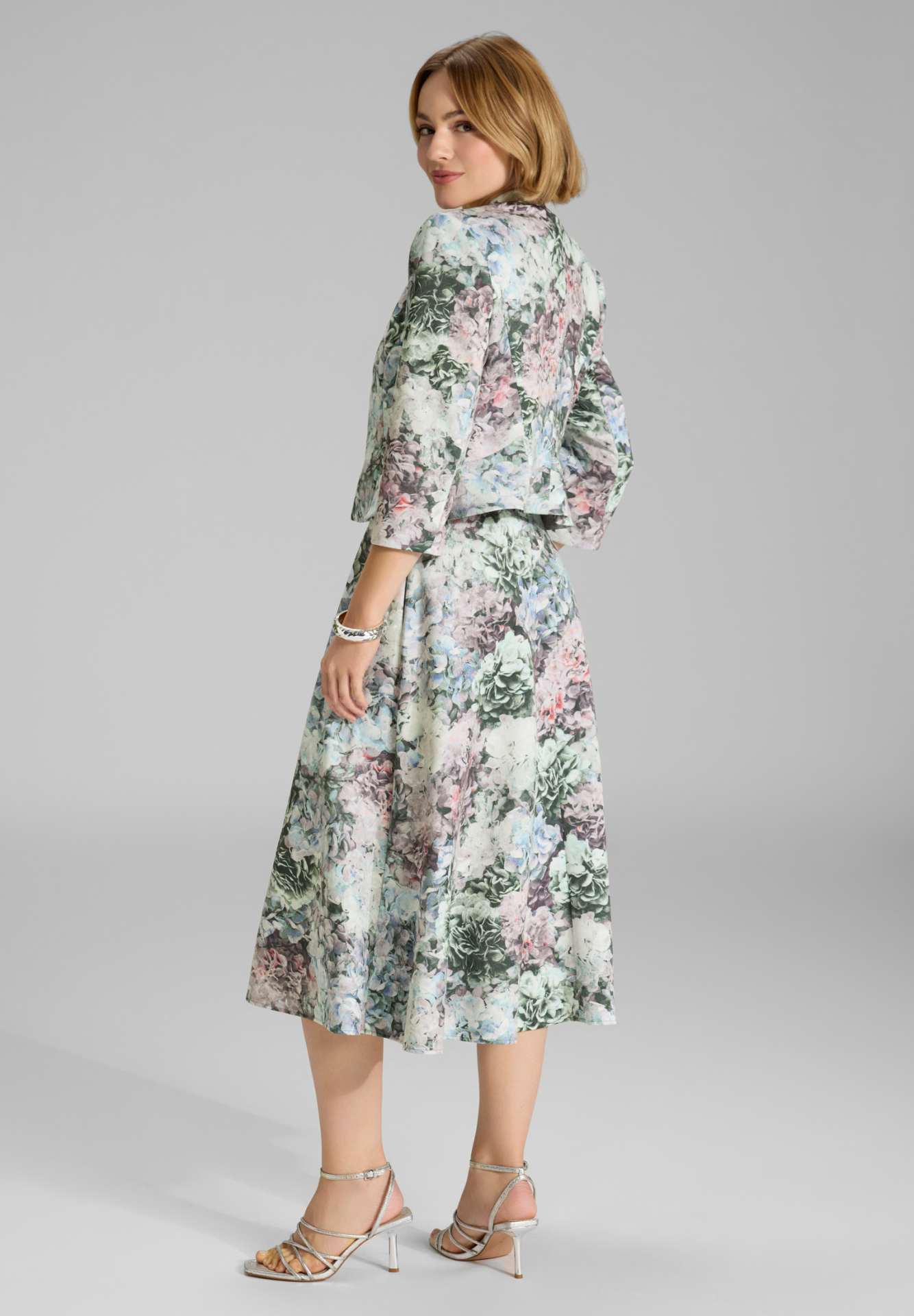 Floral bedruckter Scuba Blazer