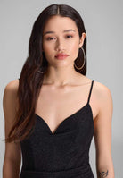 Figurbetontes Jerseykleid mit Beinschlitz