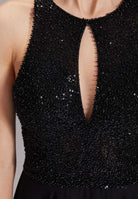 Abendkleid mit Stickerei und Cut-Out Detail