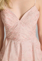 Volantkleid aus Chiffon