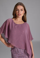 Cocktailkleid mit Überwurf