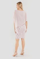 Cocktailkleid mit Überwurf