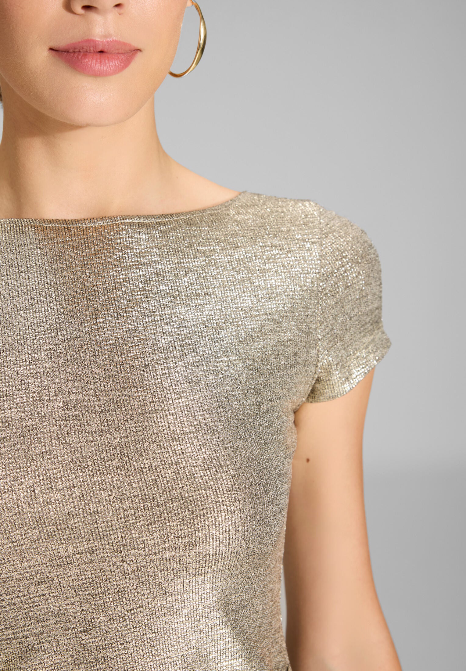 Cocktailkleid aus foliertem Jersey