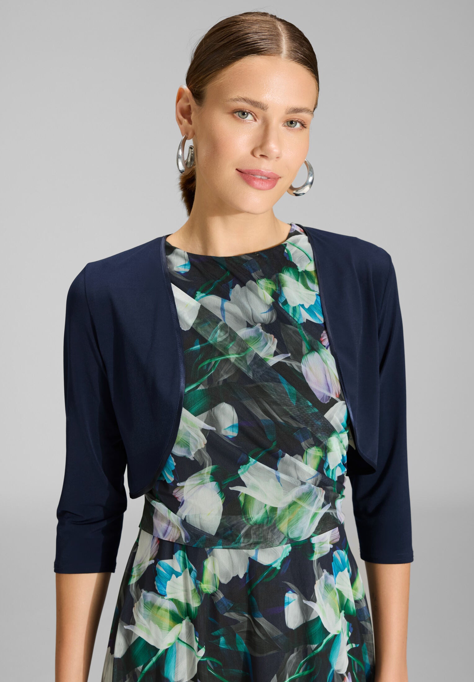 Bolero aus Jersey mit Dreiviertelärmeln