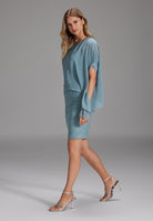 Cocktailkleid mit Überwurf