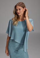 Cocktailkleid mit Überwurf