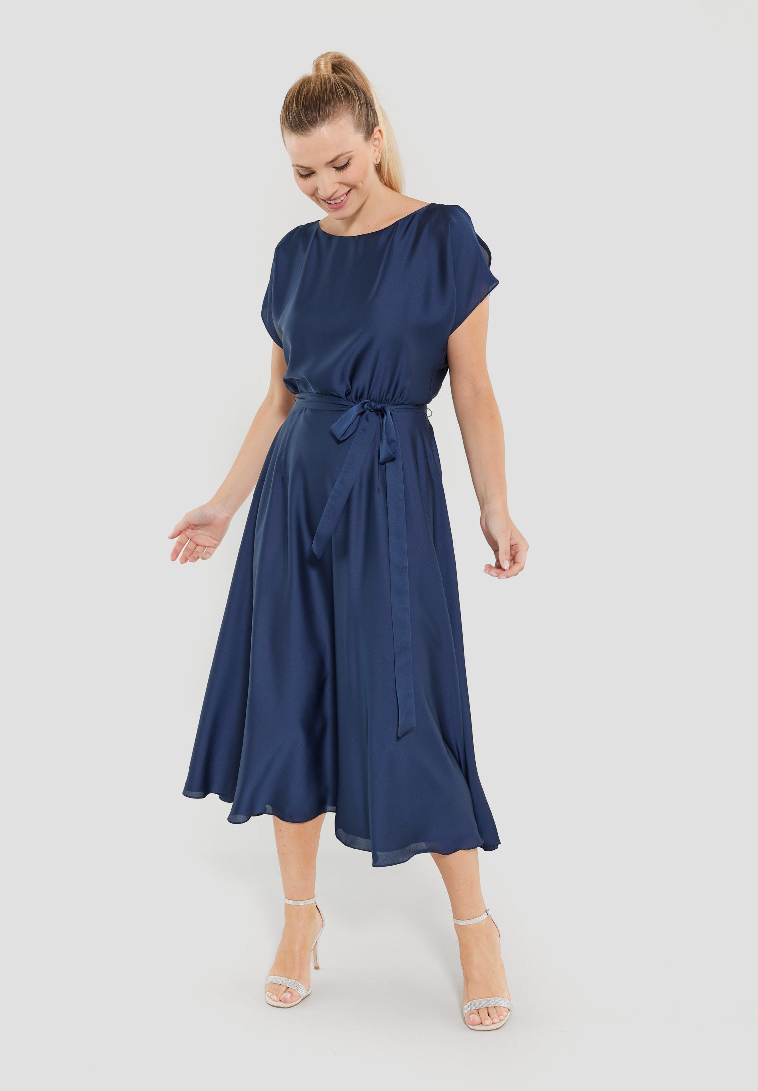 Cocktailkleid aus Satinchiffon